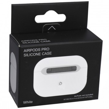 Силіконовий футляр для навушників AirPods Pro (Білий / White) - Apple AirPods - зображення 1 