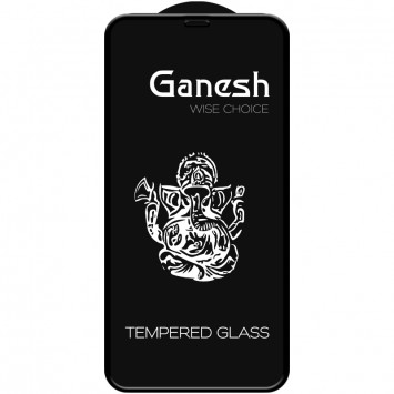 Захисне скло для iPhone 11 / XR Ganesh (Full Cover) (Чорний) - Захисні стекла і плівки для iPhone XR - зображення 1 