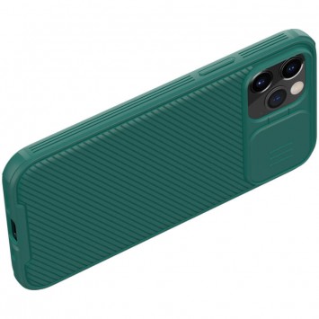 Карбоновая накладка для iPhone 12 Pro Max Nillkin Camshield (шторка на камеру) (Зеленый / Dark Green) - Чехлы для iPhone 12 Pro Max - изображение 2