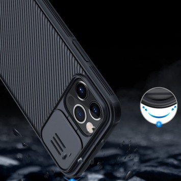 Карбонова накладка для iPhone 12 Pro / 12 Nillkin CamShield Pro Magnetic (Чорний) - Чохли для iPhone 12 - зображення 5 