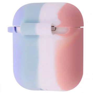 Силіконовий футляр Colorfull для навушників AirPods 1/2 (Рожевий / Бузковий) - Apple AirPods - зображення 1 