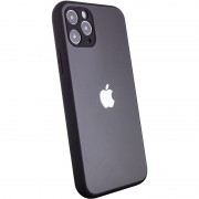 TPU+Glass чохол для iPhone 11 Pro Matte Candy Full camera (Чорний)