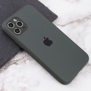TPU+Glass чохол для iPhone 11 Pro Max Matte Candy Full camera (Зелений)