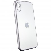 TPU+Glass чохол для iPhone X / XS Matte Candy Full camera (Білий)