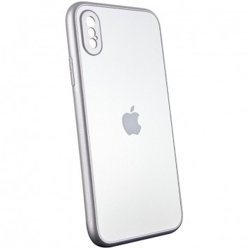 TPU+Glass чохол для iPhone X / XS Matte Candy Full camera (Білий) - Чохли для iPhone XS - зображення 1 