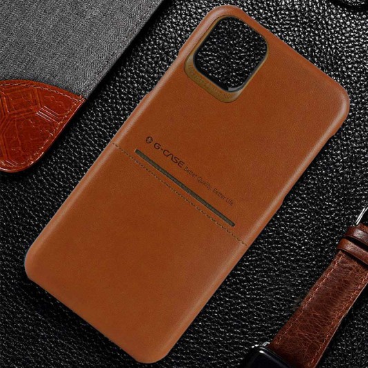 Кожаная накладка G-Case Cardcool Series для Apple iPhone 13 (6.1"") - изображение 1