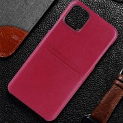 Шкіряна накладка для iPhone 13 mini G-Case Cardcool Series (Червоний)