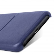 Шкіряна накладка для iPhone 13 mini G-Case Cardcool Series (Синій)