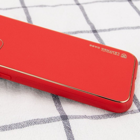 Шкіряний чохол для iPhone 13 Xshield (Червоний / Red) - зображення 1 