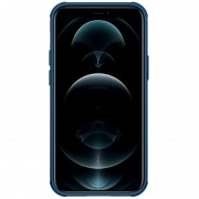 Карбонова накладка для iPhone 13 mini Nillkin CamShield Pro Magnetic (Синій)