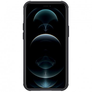 Карбоновая накладка для iPhone 13 mini Nillkin CamShield Pro Magnetic (Черный) - Чехлы для iPhone 13 Mini - изображение 1