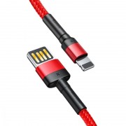 Кабель USB для Айфон Baseus Cafule Lightning Cable Special Edition 2.4A (1m) (CALKLF) (Red)