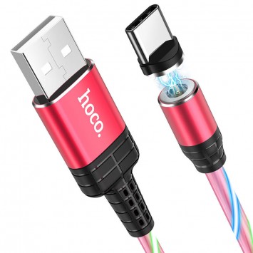 Дата кабель Hoco U90 "Ingenious streamer" Type-C (1m) (Червоний) - Type-C кабелі - зображення 4 