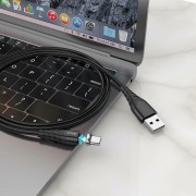 Магнітний кабель Hoco X63 "Racer" USB to Type-C (1m) (Чорний)