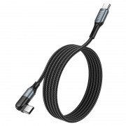 Дата кабель Hoco U100 "Orbit" Type-C to Type-C 100W (1.5m) (Чорний)