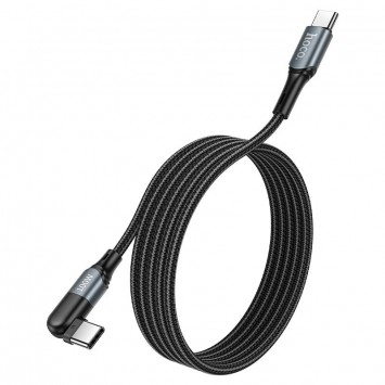 Дата кабель Hoco U100 "Orbit" Type-C to Type-C 100W (1.5m) (Чорний) - Type-C кабелі - зображення 2 