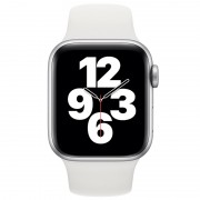 Силіконовий ремінець для Apple watch 42mm / 44mm (Білий / White)