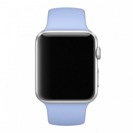 Силіконовий ремінець для Apple watch 42mm / 44mm (Блакитний / Lilac Blue) - зображення 1 