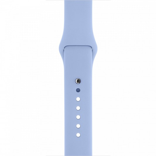 Силіконовий ремінець для Apple watch 42mm / 44mm (Блакитний / Lilac Blue) - зображення 2 