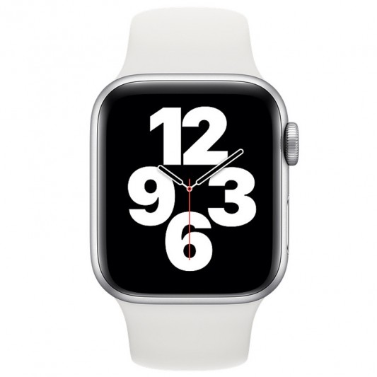 Силіконовий ремінець для Apple watch 38mm/40mm (Білий/White) - зображення 1 