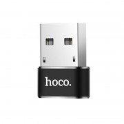 Перехідник Hoco UA6 OTG USB Female to Type-C Male (Чорний)