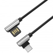 Дата кабель Hoco U42 Exquisite Steel Type-C cable (1.2m) (Чорний)