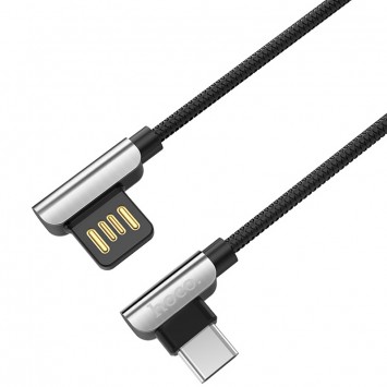 Дата кабель Hoco U42 Exquisite Steel Type-C cable (1.2m) (Чорний) - Type-C кабелі - зображення 1 