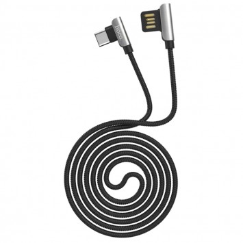 Дата кабель Hoco U42 Exquisite Steel Type-C cable (1.2m) (Чорний) - Type-C кабелі - зображення 2 