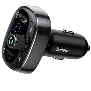 Автомобільна зарядка Baseus Bluetooth FM Launcher 2.4A 2USB (Чорний) - Автомобільні зарядні пристрої - зображення 2 