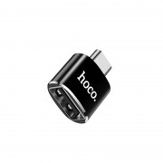 Переходник Hoco UA5 Type-C to USB (Черный)