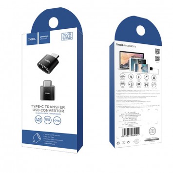 Перехідник Hoco UA5 Type-C to USB (Чорний) - Кабелі / Перехідники - зображення 6 