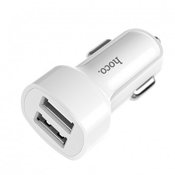 Автомобильное зарядное устройство Hoco Z2A (2USB 2.4A) (+кабель Lighthing) (Белый) - Автомобильные зарядные устройства - изображение 2