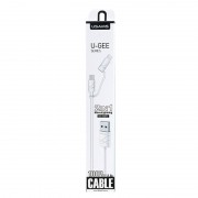 Дата кабель Usams US-SJ077 2in1 U-Gee USB to Micro USB + Lightning (1m) (Білий)