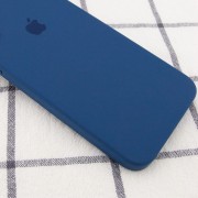 Чохол Silicone Case Square Full Camera Protective (AA) Apple XR (6.1"") (Синій / Navy blue)
