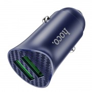 Автомобильное зарядное устройство Hoco Z39 QC3.0 (2USB) (Синий)
