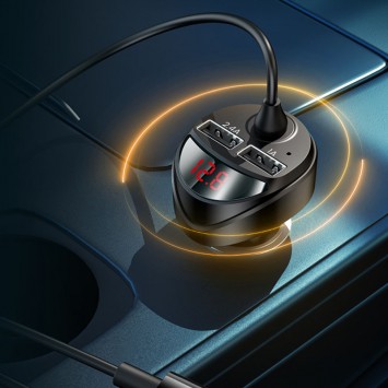 Автомобільне зарядне Usams US-CC119 C22 (2USB/3.4A) + 3in1 combo кабель (Чорний) - Автомобільні зарядні пристрої - зображення 4 