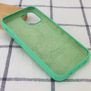 Чохол для iPhone 13 Pro Max Silicone Case Full Protective (AA) (Зелений / Spearmint)