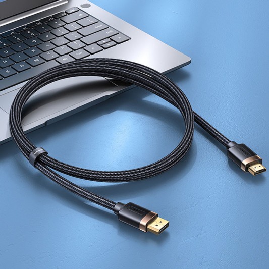 Дата кабель Usams US-SJ530 U74 4K HD DP To HDMI (2m) (Чорний) - зображення 1 