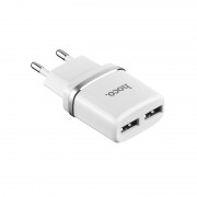 Зарядное устройство Hoco C12 Dual USB Charger 2.4A (Белый)