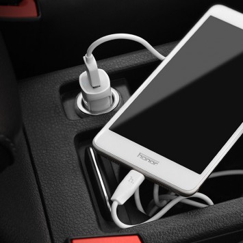 Автомобільне зарядне Hoco Z2 Charger + Cable (Lightning) 1.5A 1USB (Білий) - Автомобільні зарядні пристрої - зображення 5 