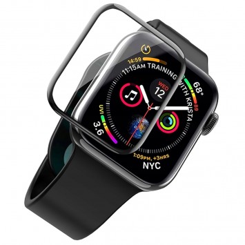 Захисна плівка на Apple watch 40 mm VMAX 3D (full glue) (Чорний) - Захисні стекла та плівки для Apple Watch - зображення 3 