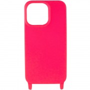 Чохол для Apple iPhone 13 (6.1"") - TPU two straps California Рожевий