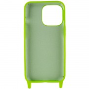 Чохол для Apple iPhone 13 (6.1"") - TPU two straps California Салатовий