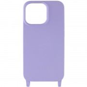 Чохол для Apple iPhone 13 (6.1"") - TPU two straps California Бузковий