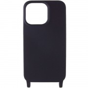 Чехол для Apple iPhone 13 (6.1"") - TPU two straps California Черный