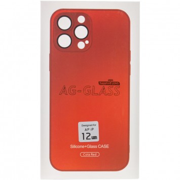 Чохол для Apple iPhone 12 Pro (6.1"") - TPU+Glass Sapphire matte case Cola Red - Чохли для iPhone 12 Pro - зображення 7 