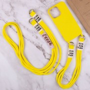 Чехол TPU two straps California для Apple iPhone 13 Pro Max (6.7"") Желтый