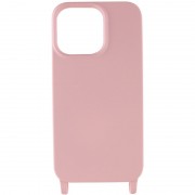 Чехол для Apple iPhone 12 Pro Max (6.7"") - TPU two straps California Розовый / Pink Sand