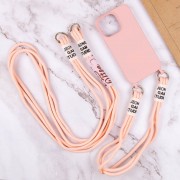 Чохол для Apple iPhone 11 (6.1"") - TPU two straps California Рожевий / Pink Sand