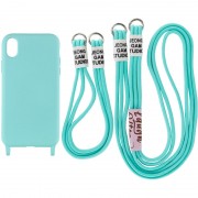 Чехол TPU two straps California для Apple iPhone XR (6.1"") Бирюзовый / Marine Green